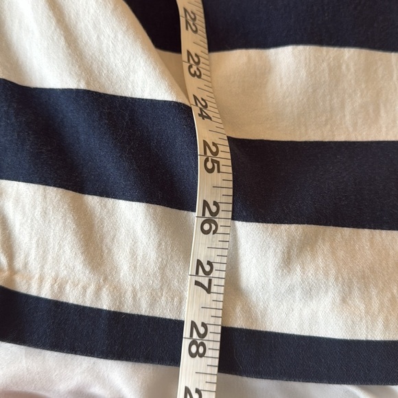 ⚓️ Eva Mendes for New York & Co striped wrap pencil retro pin up skirt size 12 - Picture 8 of 10